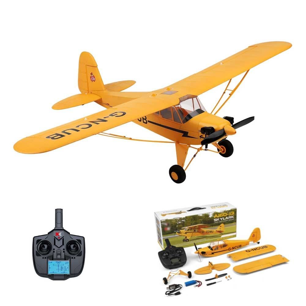 QIYHBVR RC Plane, 5CH Remote Control Airplane, 2.4Ghz RC Aircraft Fighter with Brushless Motor, 6 Axis Gyro, Multiple Flight Modes, Easy & Ready to Fly for Adults and Beginners
