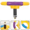 Toyvian Steering Wheel Toy: Plastic Steering Wheel for Bumper Cars, Baby Driving Toy with Screw, Simulated Driving Experience for Bumper, Racing, Rocking, Infant Car(Yellow) view 3