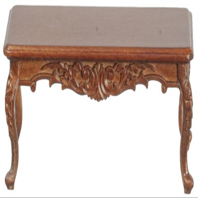 Melody Jane Dolls Houses Dollhouse Victorian Rectangular Coffee Table Walnut JBM Living Room Furniture