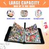 Baseball Gifts Cards Binder with Sleeves - 9 Pocket, Double Sided, 50 Removable Sleeves, Collectible 900 Cards - Zip Trading Card Collection/Collector Albums/Folder for MTG, TCG, Sport Cards view 2
