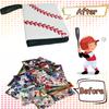 Baseball Gifts Cards Binder with Sleeves - 9 Pocket, Double Sided, 50 Removable Sleeves, Collectible 900 Cards - Zip Trading Card Collection/Collector Albums/Folder for MTG, TCG, Sport Cards view 4