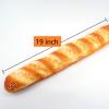 GiftYou Long Fake Baguette and Realistic French Bread - Artificial Cake Dessert Decor and Faux Pastries Food Replica for Kitchen and Bakery Display (Long Sesame Baguette) view 2