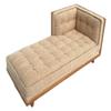 Melody Jane Dolls Houses Dollhouse Chaise Lounge Beige Mid Century JBM Miniature Walnut Furniture 1:12 view 1