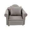 Melody Jane Dolls Houses Dollhouse Grey Traditional Armchair & Cushion Miniature Living Room Furniture view 1