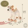 Egmont Toys Eliot Wooden Pull Dog  Montessori Toy for 1 Year Old, Plush Dog Pull Along Set on Wheels, Toddler Pull Puppy, Wooden Soft Plush for Boys and Girls, Educational Baby Drag Along Gift view 4
