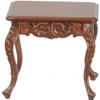 Melody Jane Dolls Houses Dollhouse Victorian Side Table Walnut JBM Living Room Furniture 1:12 Scale view 1