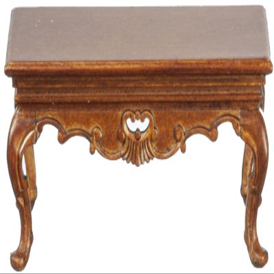 Melody Jane Dolls Houses Dollhouse Victorian Coffee Table Walnut JBM Living Room Furniture 1:12 Scale