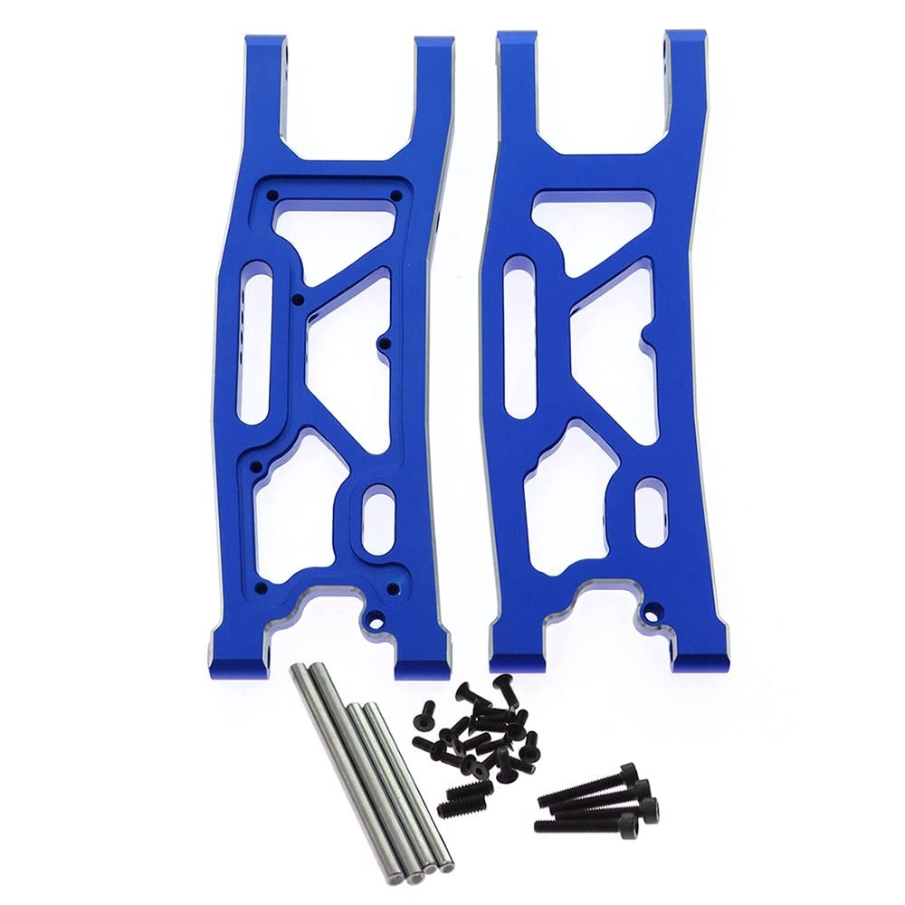 Alloy Rear Suspension Arm 9533 9534 for 1/8 Traxxas Sledge 4WD Monster Truck 95076-4 Upgarde Parts (Dark Blue)
