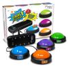 Teacher's Choice Light Up Game Buzzer System, Displays The Winning Player Loud, Unique Sounds for Each Buzzer, Great for Trivia Games, Family Feud, Jeopardy (4 Pack) view 1