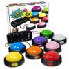 Teacher's Choice Light Up Game Buzzer System, Displays The Winning Player Loud, Unique Sounds for Each Buzzer, Great for Trivia Games, Family Feud, Jeopardy (8 Pack) view 1