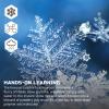 Discovery #Mindblown Build-A-Blizzard Snow Making Experiment Set, Instantly Create Lifelike Snow, Non-Toxic and Safe, Just Add Water, Includes Glitter and Beaker, Fun Science Kit for Kids Ages 6+ view 4
