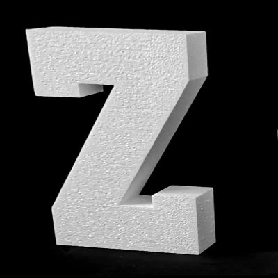 23'' H Free Standing 2'' Thick EPS Foam Letters Bottom Stable Wind Resistant for Party Signs and Games (Letter Z)