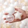 TRENDPLAY Star Ball Pit Balls for Toddlers - 100 Count Star Balls Different Shapes, Non-Toxic Plastic Balls for Safe Play, Boys Girls Festival Party Decoration, Beige+ Clear view 2