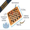 WE Games Checkers Board Game Set with WE Games Travel Magnetic Checkers view 4
