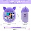 Winceed Silicone Case for Tamagotchi Pix Virtual Pet Game Machine, Protective Cover for Tamagotchi Pix Sleeve Protector Skin with Hand Strap (Purple) view 2