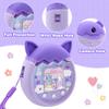 Winceed Silicone Case for Tamagotchi Pix Virtual Pet Game Machine, Protective Cover for Tamagotchi Pix Sleeve Protector Skin with Hand Strap (Purple) view 3