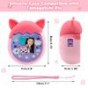 Winceed Silicone Case for Tamagotchi Pix Virtual Pet Game Machine, Protective Cover for Tamagotchi Pix Sleeve Protector Skin with Hand Strap (Pink) view 2