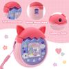 Winceed Silicone Case for Tamagotchi Pix Virtual Pet Game Machine, Protective Cover for Tamagotchi Pix Sleeve Protector Skin with Hand Strap (Pink) view 3