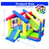 WELLFUNTIME Inflatable Bounce House with Slide, Jumping Castle with Blower and Ball Pool, Basketball Game, Dart Target Game view 2