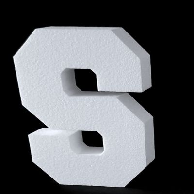 12"H Free Standing 2" Thick EPS Foam Letters Bottom Stable Wind Resistant for Party Signs and Games (Letter S)
