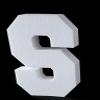 12"H Free Standing 2" Thick EPS Foam Letters Bottom Stable Wind Resistant for Party Signs and Games (Letter S) view 1