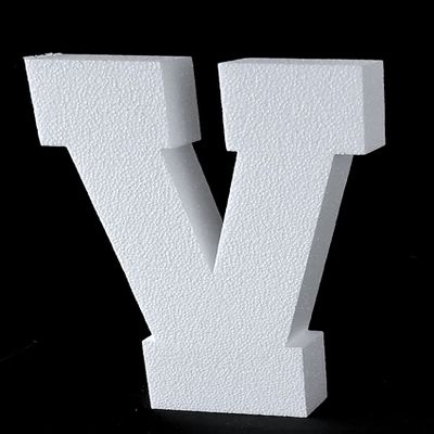 12"H Free Standing 2" Thick EPS Foam Letters Bottom Stable Wind Resistant for Party Signs and Games (Letter V)