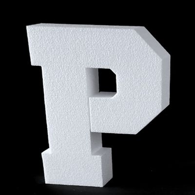 12"H Free Standing 2" Thick EPS Foam Letters Bottom Stable Wind Resistant for Party Signs and Games (Letter P)