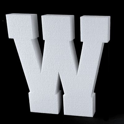 12"H Free Standing 2" Thick EPS Foam Letters Bottom Stable Wind Resistant for Party Signs and Games (Letter W)