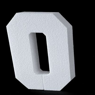 12"H Free Standing 2" Thick EPS Foam Letters Bottom Stable Wind Resistant for Party Signs and Games (Letter O)