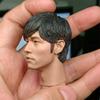 1/6 Scale Male Head Sculpt, Asian Male Head Carved for 12inch Soldier Action Figure Doll (B) view 3