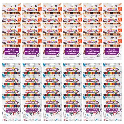 Colors Like Me Markers & Regular Markers, 24 Packs, EA 8 Colors, Conical Tip, Coloring, Skin Tones,
