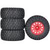 1/10 Short Card Remote Control Model car wear-Resistant Grip tire with Wheel hub Replaceable Adapter 12/14/17MM (red) view 1