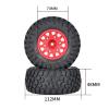 1/10 Short Card Remote Control Model car wear-Resistant Grip tire with Wheel hub Replaceable Adapter 12/14/17MM (red) view 2