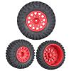 1/10 Short Card Remote Control Model car wear-Resistant Grip tire with Wheel hub Replaceable Adapter 12/14/17MM (red) view 3
