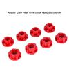 1/10 Short Card Remote Control Model car wear-Resistant Grip tire with Wheel hub Replaceable Adapter 12/14/17MM (red) view 4