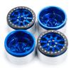 4pcs 2.2" Beadlock Wheel Rims Hubs, 1/10 RC Wheel Rims for Axial Wraith AX90018 90048 RC Car Upgrade Parts(Blue & Black) view 3
