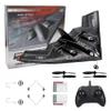 Eayaele RC B-2 Spirit Bomber Plane, 2CH Remote Control Airplane Foam Toy for Beginners Easy Ready to Fly Kids Boys (Black) view 1