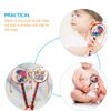 Kisangel Monkey Drum Chinese Rattle Drum Traditional Wooden Baby Handheld Rattle for Baby Soothing Toy view 3