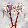 Kisangel Monkey Drum Chinese Rattle Drum Traditional Wooden Baby Handheld Rattle for Baby Soothing Toy view 4