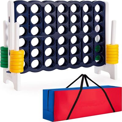 Costzon Giant 4-in-A-Row, Jumbo 4-to-Score Giant Games for Kids & Adults, Indoor Outdoor Party Family Connect Plastic Game, 4 Feet Wide by 3.5 Feet Tall with Carrying Bag