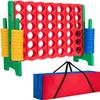 Costzon Giant 4-in-A-Row, Jumbo 4-to-Score Giant Games for Kids & Adults, Indoor Outdoor Party Family Connect Plastic Game, 4 Feet Wide by 3.5 Feet Tall with Carrying Bag view 1