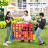Costzon Giant 4-in-A-Row, Jumbo 4-to-Score Giant Games for Kids & Adults, Indoor Outdoor Party Family Connect Plastic Game, 4 Feet Wide by 3.5 Feet Tall with Carrying Bag view 3