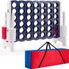 Costzon Giant 4-in-A-Row, Jumbo 4-to-Score Giant Games for Kids & Adults, Indoor Outdoor Party Family Connect Plastic Game, 4 Feet Wide by 3.5 Feet Tall with Carrying Bag view 1