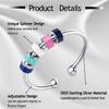 WOSCCOWT To My Daughter Fidget Ring for Anxiety, S925 Sterling Silver Enamel Fidget Spinner Rings, Anti Anxiety Spinning Rings for Women Birthday Christmas Gifts for Women (Blue) view 2
