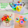 Valentines Toys Gifts for 2 3 4 5 6 Years Old Toddler Girls Boys, 156 PCS Insect Flower Garden Building Educational STEM Learning Pretend Play Gardening Set, Birthday Gifts for Preschool Kids Age 2+ view 3