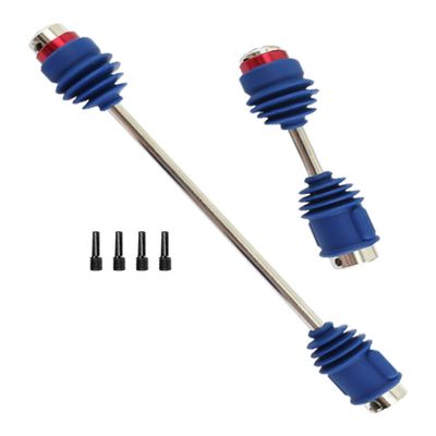 RCMYou Centor Drive Shaft Upgrades Part for 1/10 E-Revo VXL Brushess(E-Revo 2.0),Front Rear #45 Steel Centor Driveshafts CVD Hop-up,Replace #8655R,2-Pack,Blue (More Powerful)