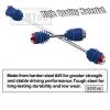 RCMYou Centor Drive Shaft Upgrades Part for 1/10 E-Revo VXL Brushess(E-Revo 2.0),Front Rear #45 Steel Centor Driveshafts CVD Hop-up,Replace #8655R,2-Pack,Blue (More Powerful) view 3