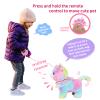 Jimate Interactive Electronic Plush Toy Walking and Barking Robot Cat Plush Cat Remote Control Kitten for Girls (Colorful Cat) view 2