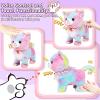 Jimate Interactive Electronic Plush Toy Walking and Barking Robot Cat Plush Cat Remote Control Kitten for Girls (Colorful Cat) view 3