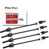 RCMYou Drive Shaft Axles Upgrades for 1/16 E-Revo/E-Revo VXL,Front Rear #45 Steel Driveshafts CVD Upgrades Parts Hop-up,Replace #7151X,4-Pack,Black (More Powerful) view 2